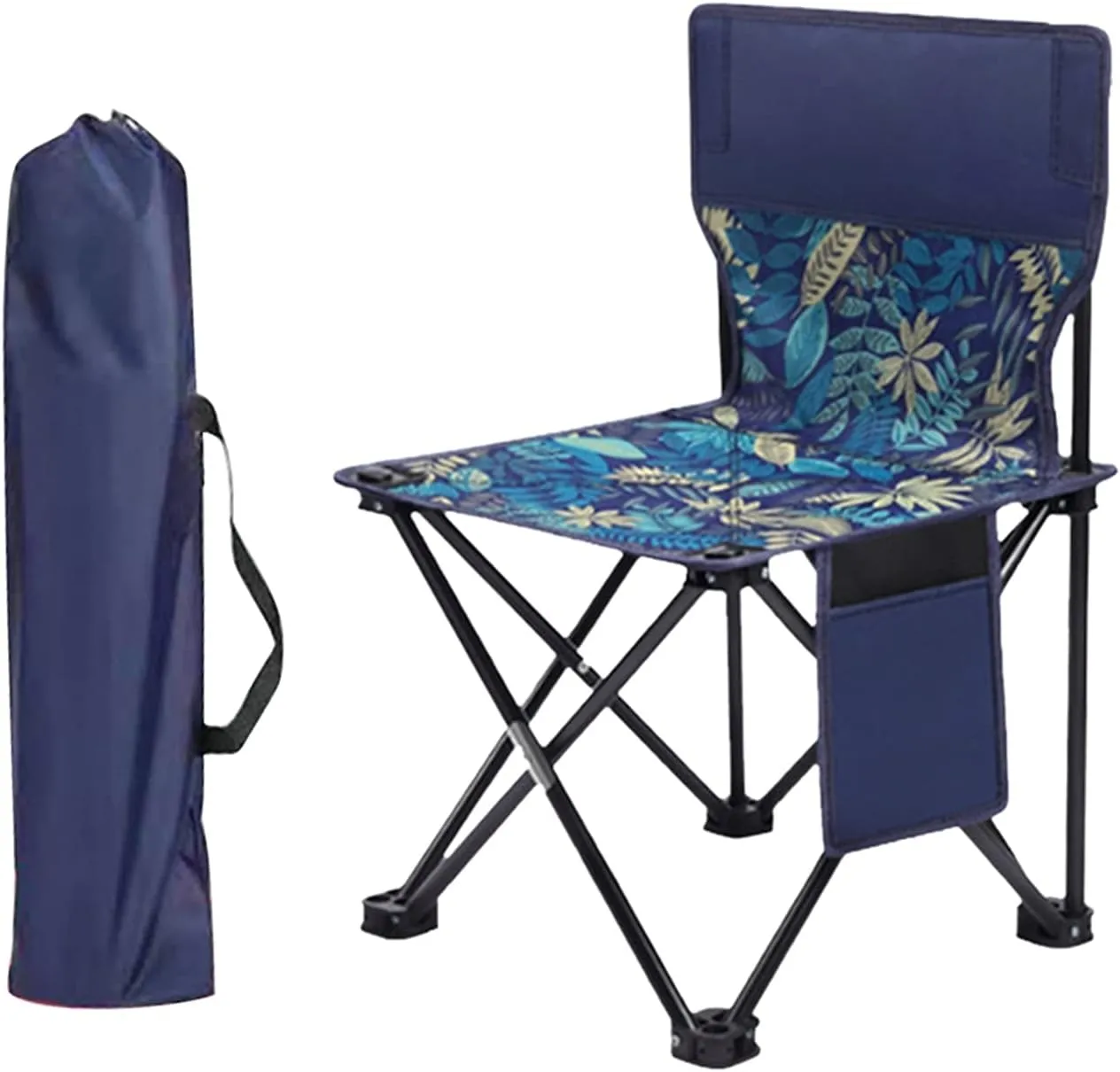 Folding Chair Outdoor Camping Chairs Portable Fishing Chair Fishing Leisure Folding Stool Aluminum Alloy Camping Hiking Camp Chairs Portable Folding Chair, Leaf