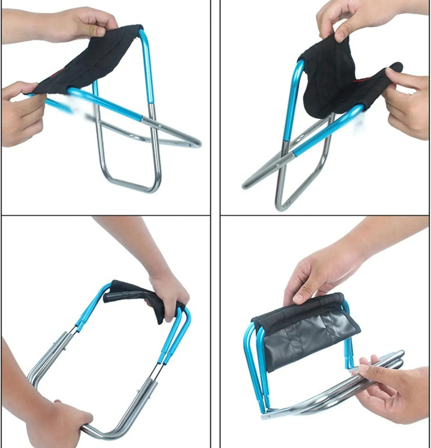 Folding Chairs Outdoor Camping Portable Folding Chair Aluminum Foldable Fishing Chair Stool Seat Hiking Tools BBQ Extended Beach Camp Chairs