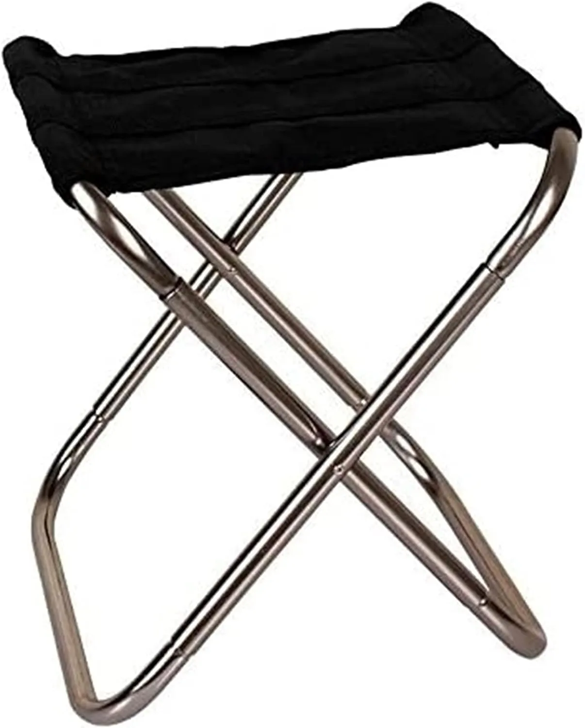 Folding Chairs Outdoor Folding Aluminum Alloy Chair Fishing Stool Chair Portable Camping Beach Chair Folding (Color : Gold) Durable (Color : SkyBlue) (Black)