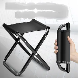 Folding Chairs Portable Small Outdoor Folding Furniture Fishing Chair Bench Home Beach Camping Picnic Stool Aluminum Alloy Oxford Cloth