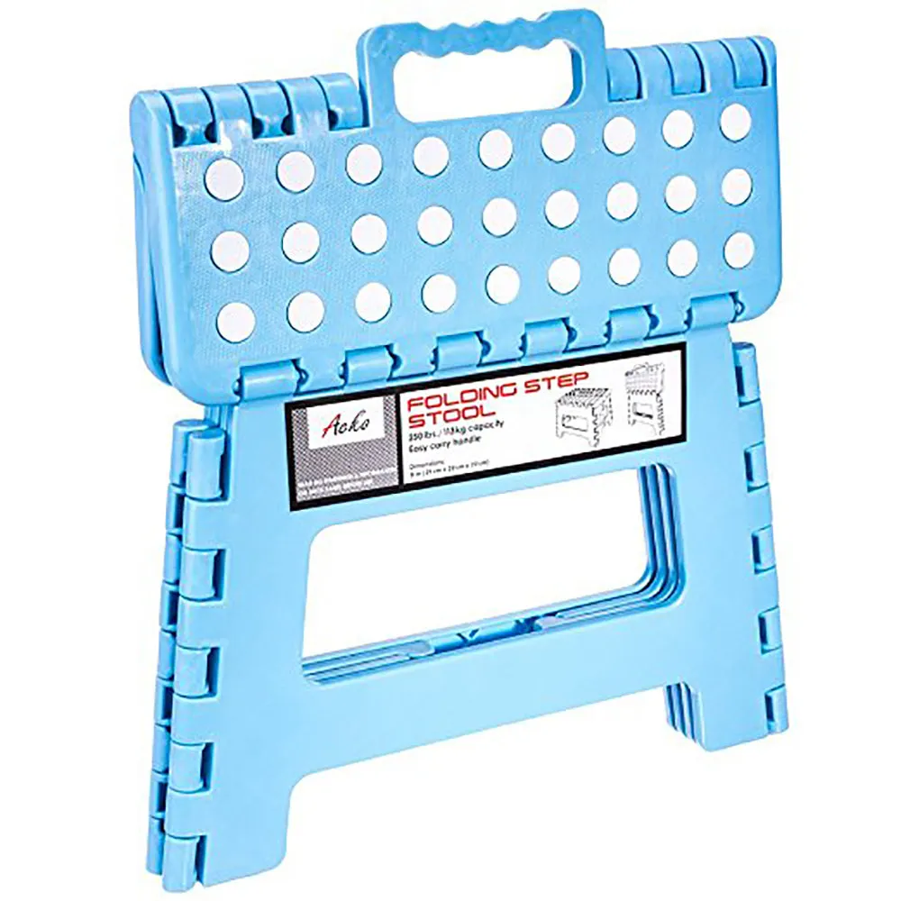 Folding Foot Stool Step Ladder Children Kids Plastic Footstool Stepladder Chair