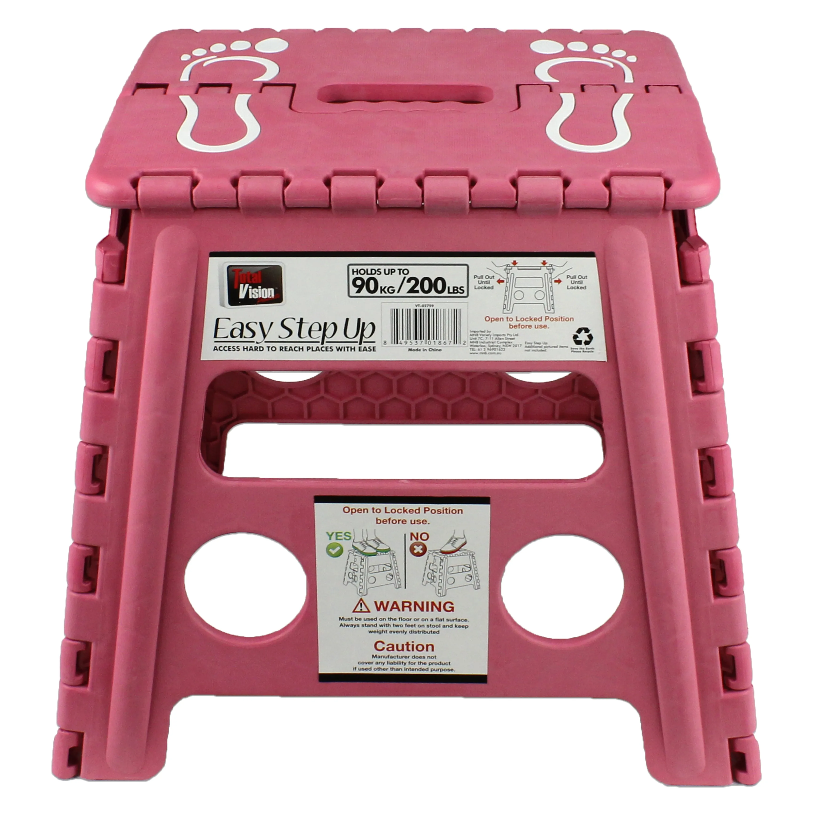 Folding Foot Stool Step Ladder Children Kids Plastic Footstool Stepladder Chair