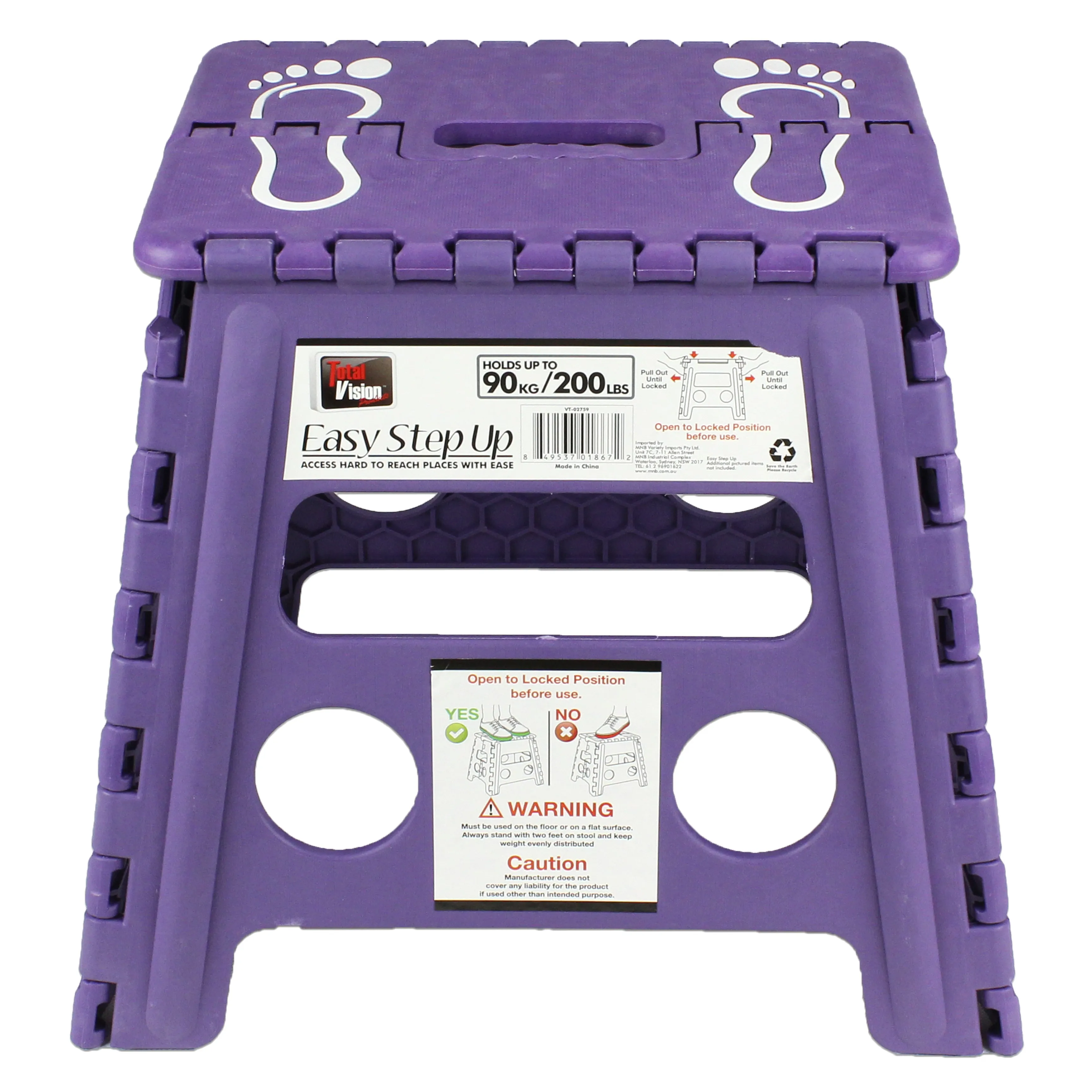 Folding Foot Stool Step Ladder Children Kids Plastic Footstool Stepladder Chair