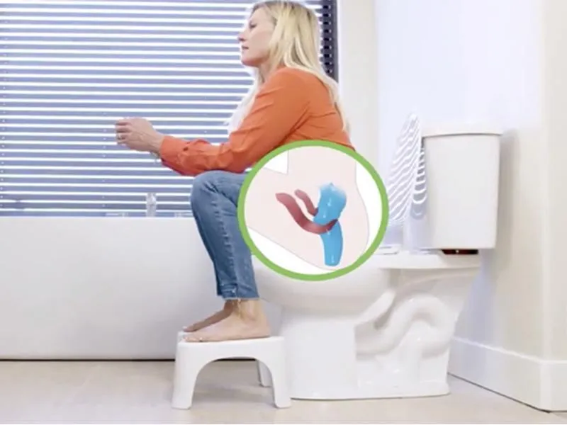 Folding multi -function toilet stool