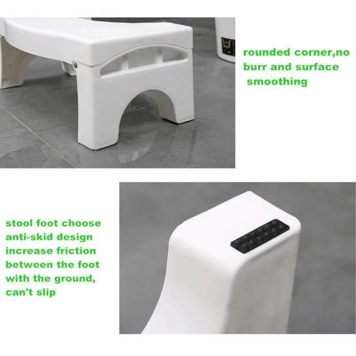 Folding multi -function toilet stool