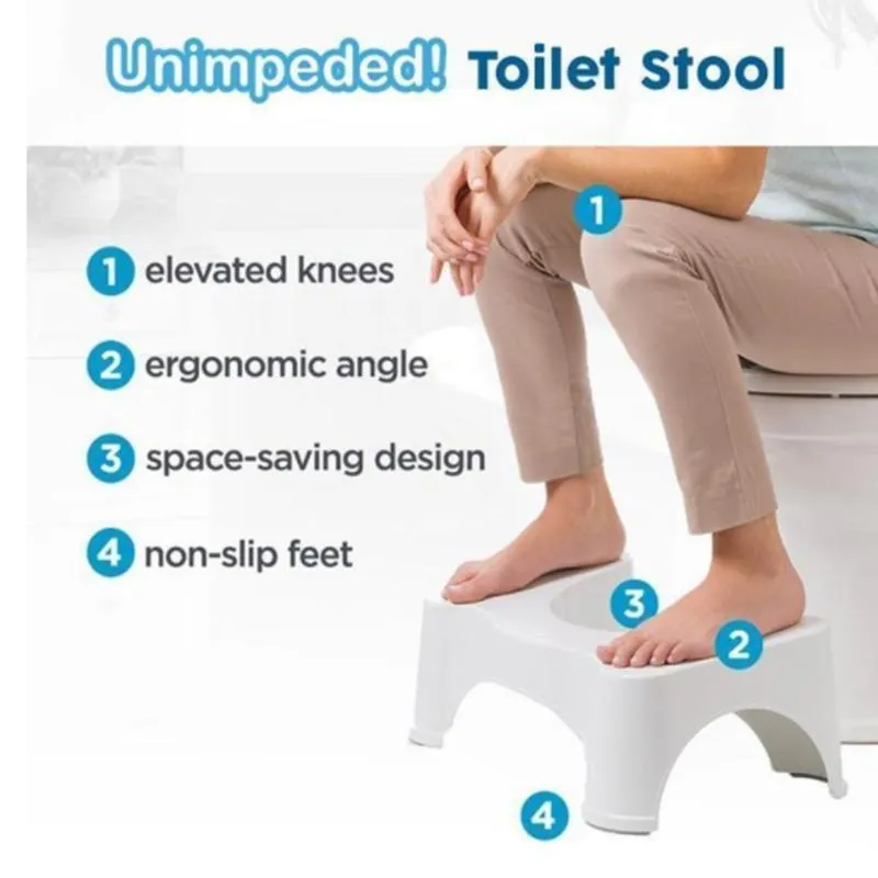 Folding multi -function toilet stool