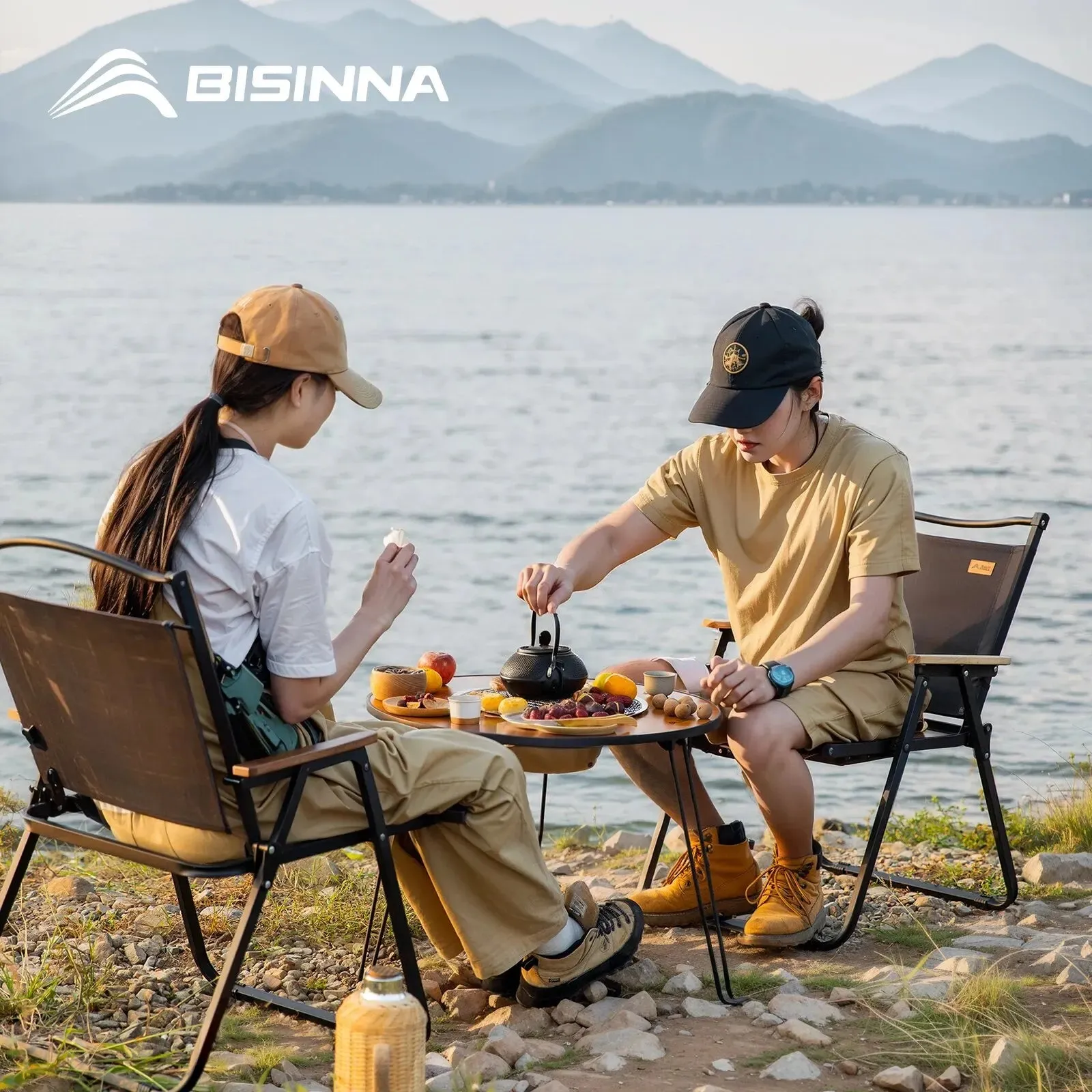 Folding Portable Barbecue Round Table Stove