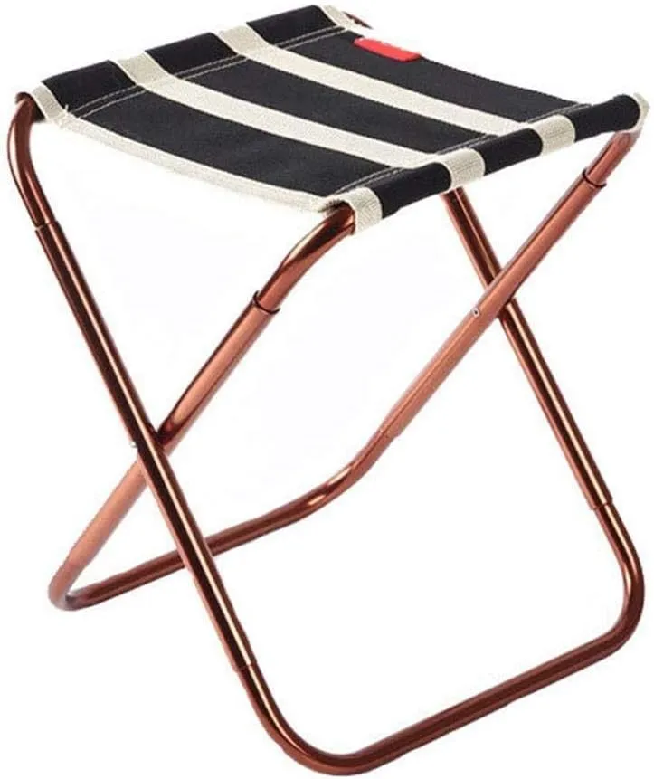 Folding Stool Aluminum Alloy Mazar Portable Barbecue Fishing Chair Camping Accessories Travel Mazar for Outdoor Hiking