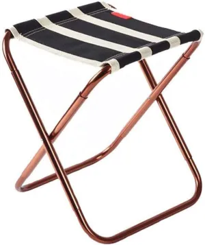 Folding Stool Aluminum Alloy Mazar Portable Barbecue Fishing Chair Camping Accessories Travel Mazar for Outdoor Hiking