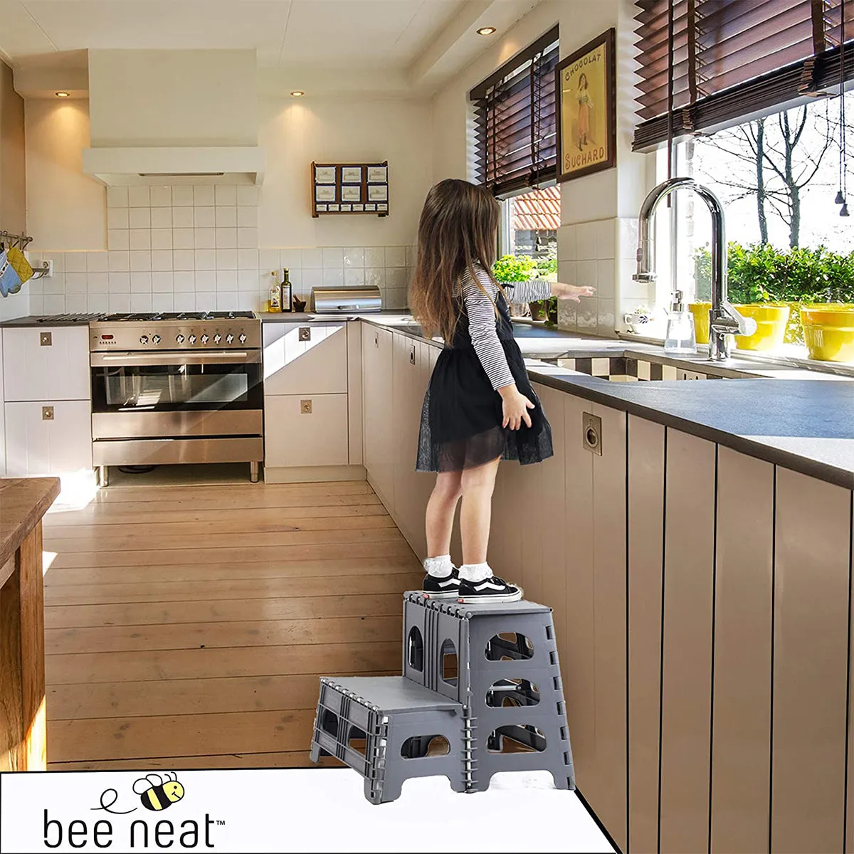 Folding/Portable Folding Stool for Adults, Seniors, Kids