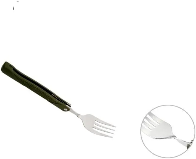Forks Fork Fork Fold Knife Utensil Spoon Set Combo Picnic Camp Cutlery(02)
