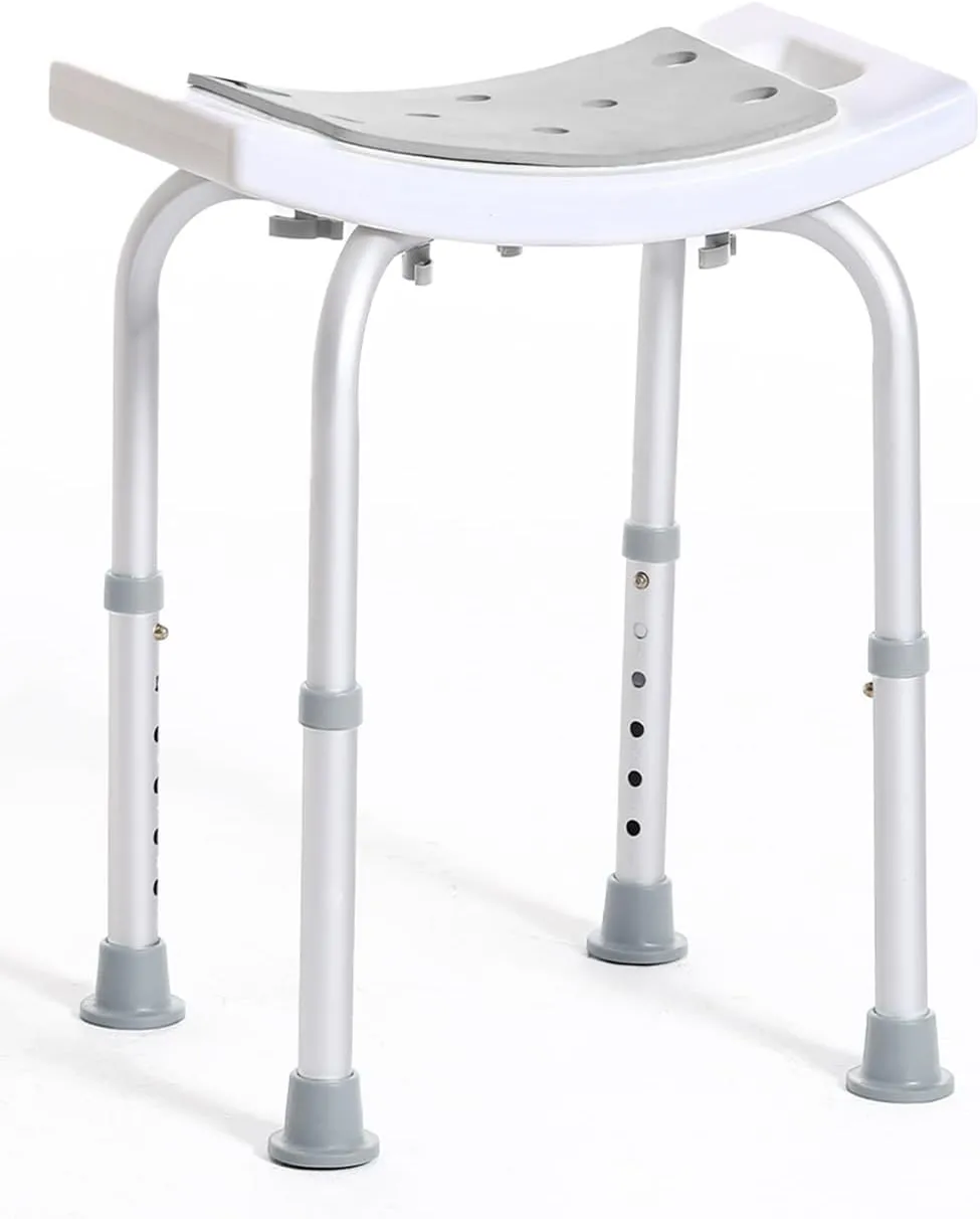 FSA/HSA Eligible Shower Chair for Inside Shower, Shower Stool for Elderly and Disabled, Tool-Free Assembly Shower Seat for Bathtub, Shower Bath Chairs for Seniors/Disabled by DUALECO