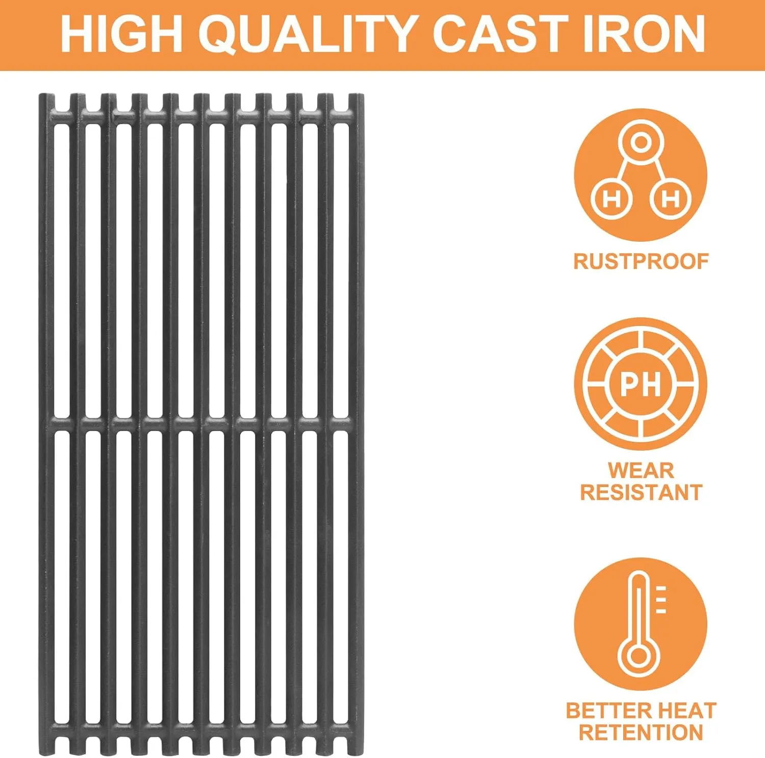 G474-0017-W2 Grill Grates for Charbroil Tru Infrared Grill Replacement Parts Charbroil 463242516 3-Burner 466242515 466242516 466242615 466242616 463243016 463355220 463342420 463246018 G474-0017-W1