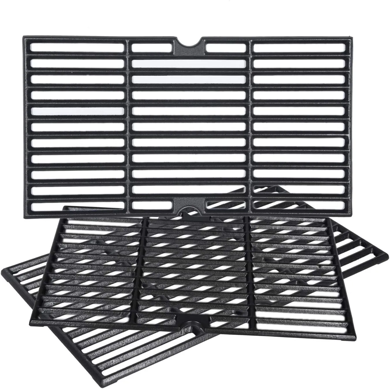 GasSaf 16 7/8" Grill Grates for Charbroil 463420508, 463420511, 463436214, 463440109 Gas Grill, Cast Iron Grates for Char Broil, Thermos, Master Chef, Backyard, 3PCS Grates Replacement for Char-Broil