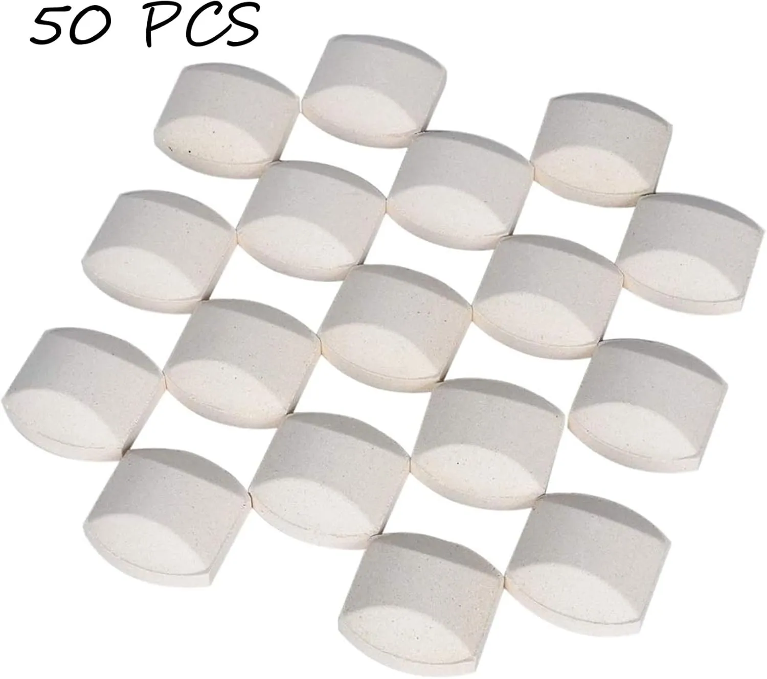 GasSaf Gas Grill Ceramic briquettes Replacement for 06000Y, NEXGRILL, Select Turbo Gas Grill Models (50 PCS)