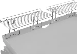 Geesta 2Pcs Blackstone Griddle Warming Rack, Grill Warming Rack Compatible with 17 & 22 & 28 & 36 Inch Blackstone Griddles and Most Tabletop Flattop Griddle Accessories