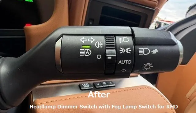 Genuine Lexus Japan 2018-2025 LC 500/500h Headlamp Dimmer Switch with Fog Lamp Switch