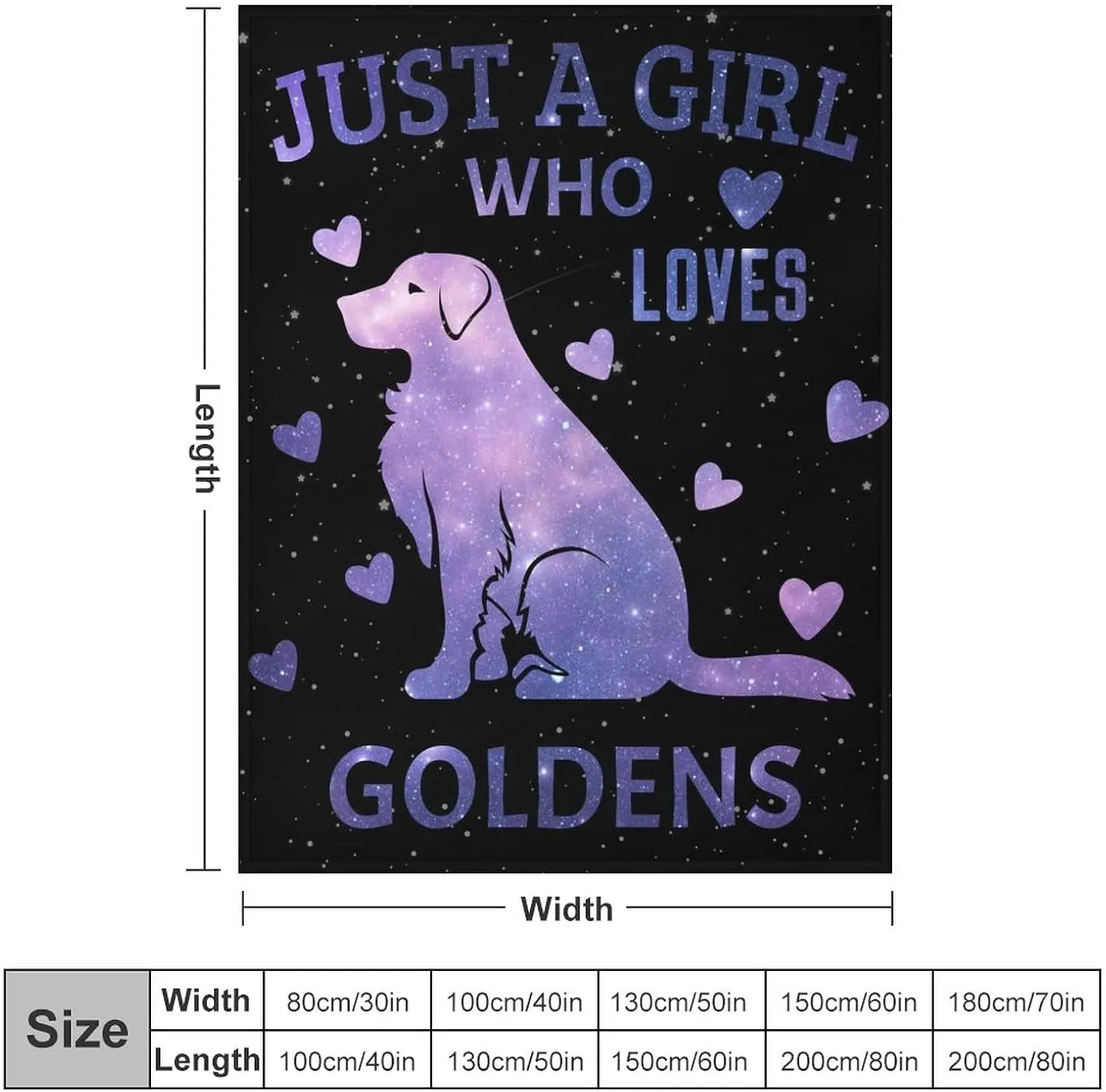 Golden Retriever Blanket Gifts, 60"x80" Dog Pattern Flannel Fleece Throw Blanket Soft, Lightweight, Comfortable, Warm Golden Retriever Themed Blanket for Humans Adults Kids
