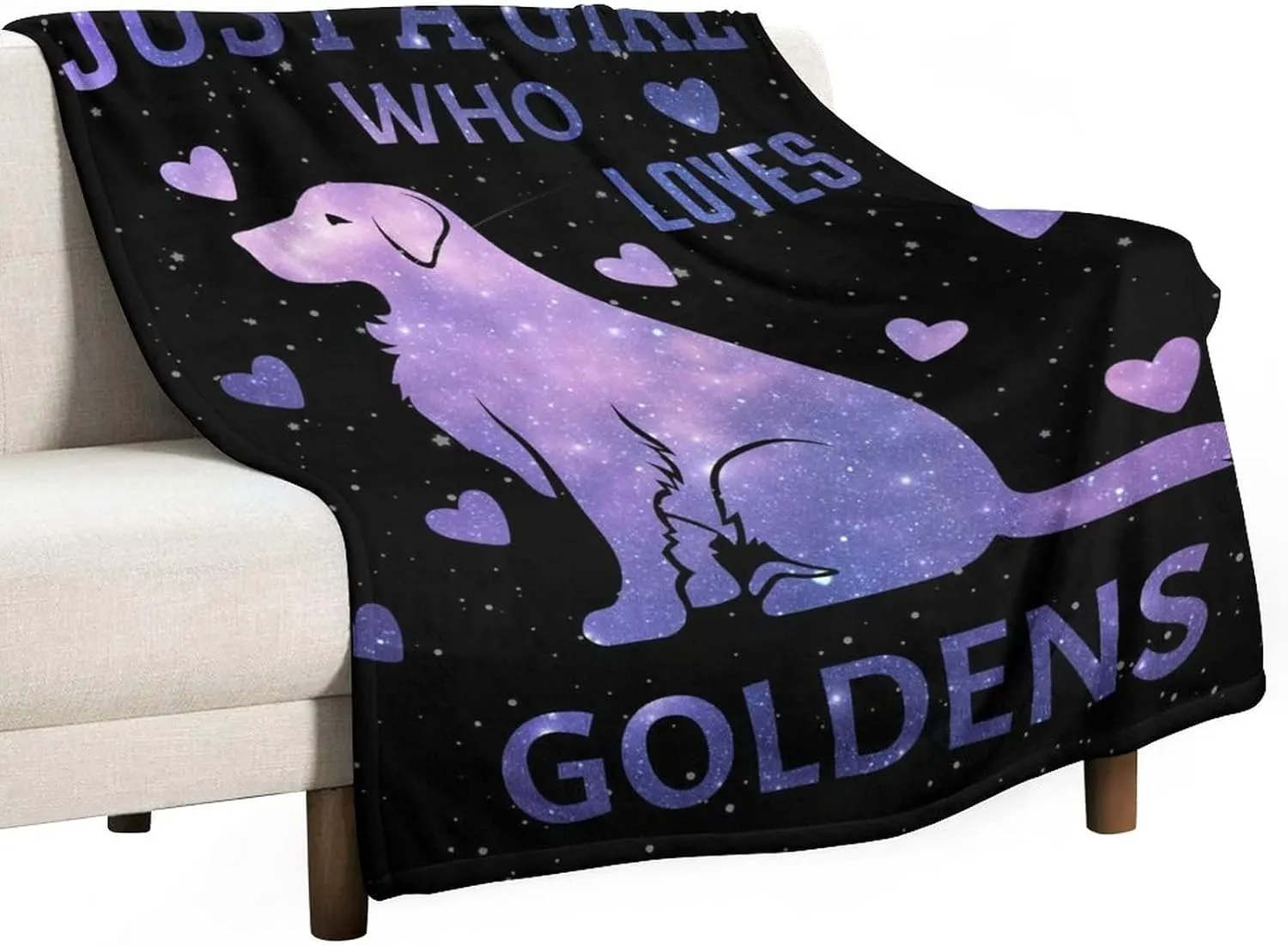 Golden Retriever Blanket Gifts, 60"x80" Dog Pattern Flannel Fleece Throw Blanket Soft, Lightweight, Comfortable, Warm Golden Retriever Themed Blanket for Humans Adults Kids