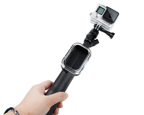 GoPro 12"-28" Telescoping Pole w/Remote Housing for Hero Camera - Blue