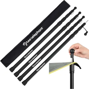 Green Elephant Tarp Poles - Tent Poles, Tent Poles Replacement, Tent Poles for Tarp, Canopy Poles, Awning Poles, Telescoping Tarp Poles, Tarp Poles Adjustable Heavy Duty, Aluminum Tent Pole Set of 4
