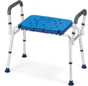 GreenChief Bariatric Shower Chair 700lb Heavy Duty Shower Bench with Extra Wide Seat, Large Shower Seat with Handles for Inside Shower for Elderly Disabled Obesity (Extra Large)