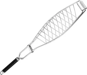 Grill Basket,BBQ Grill Rack, Barbecue mesh Clip,BBQ Bold Stainless Steel Mesh Mat Grill Net Grilled Fish Net Clip Grilling Basket Rotisserie Kitchein Aid Barbecue Accessories