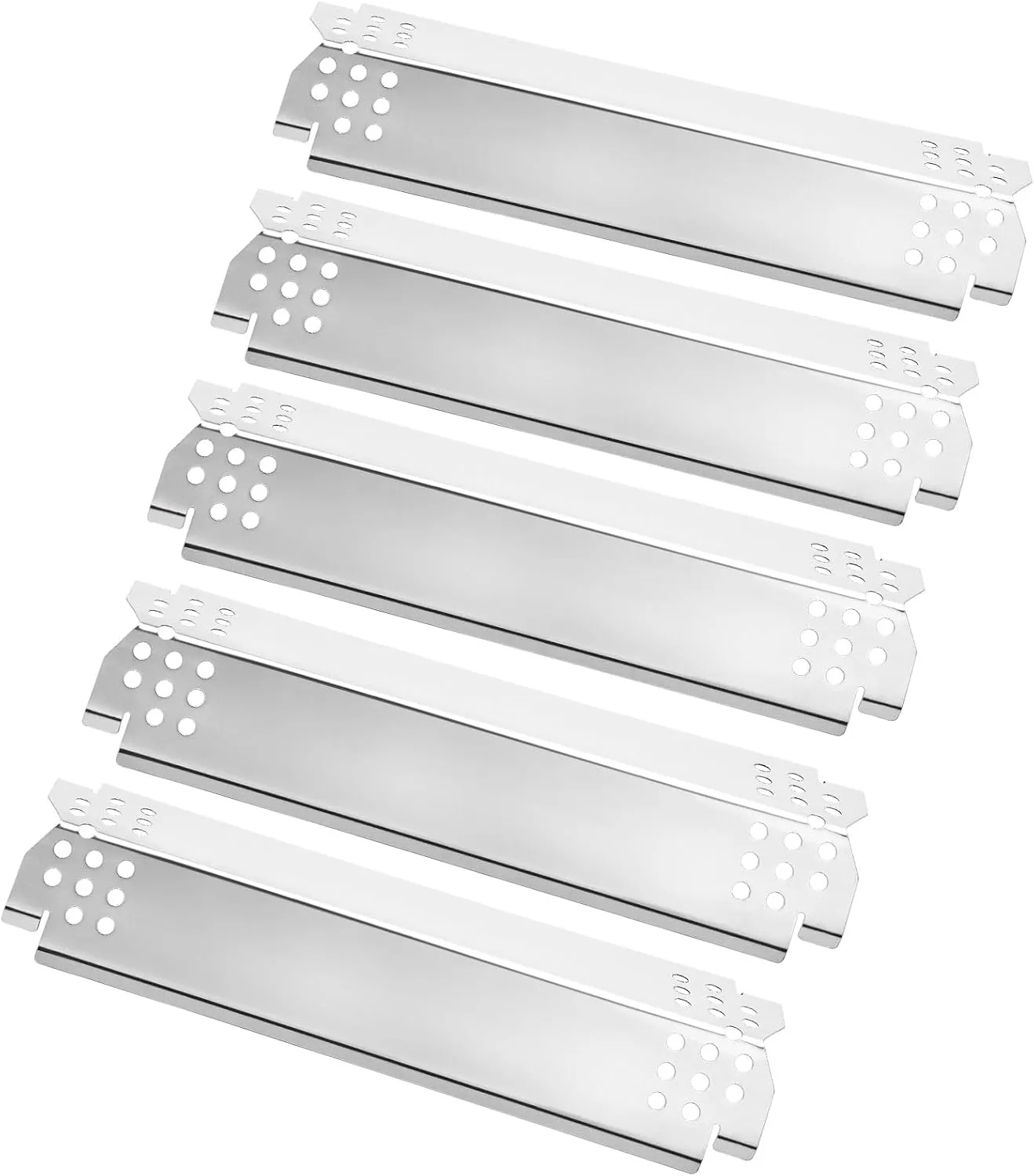 Grill Heat Plates Replacement Parts for Nexgrill, Stainless Steel Heat Tents for Home Depot Nexgrill 5 Burner Gas Grill, 14.6" Flame Cover Replacement Parts for Nexgrill 720-0888