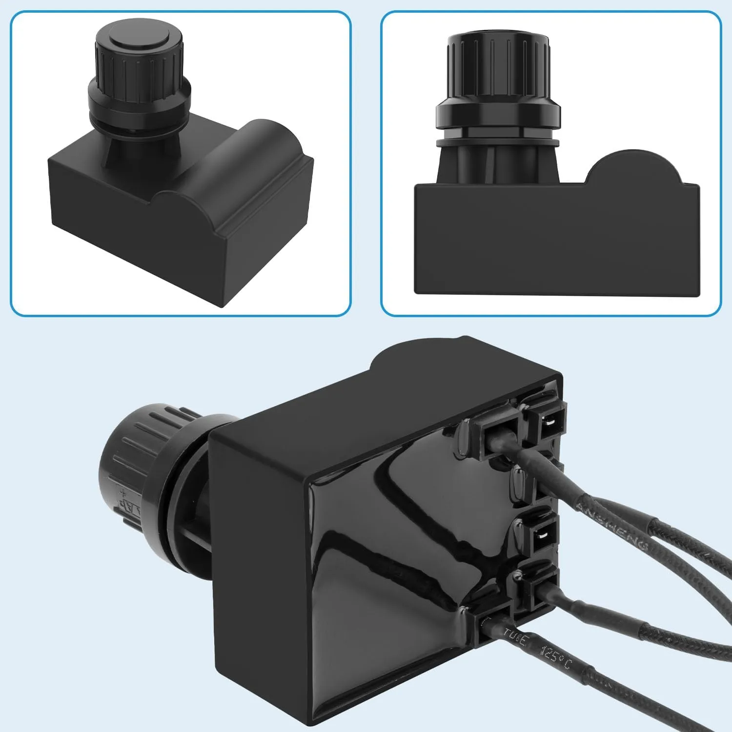 Grill Igniters for Charbroil Ignitor Replacement Kit, 4-Outlets Electronic Ignition Module with Wires G511-0055-W1 and 2 Push Buttons Igniter for Charbroil Surefire Ignition Systems