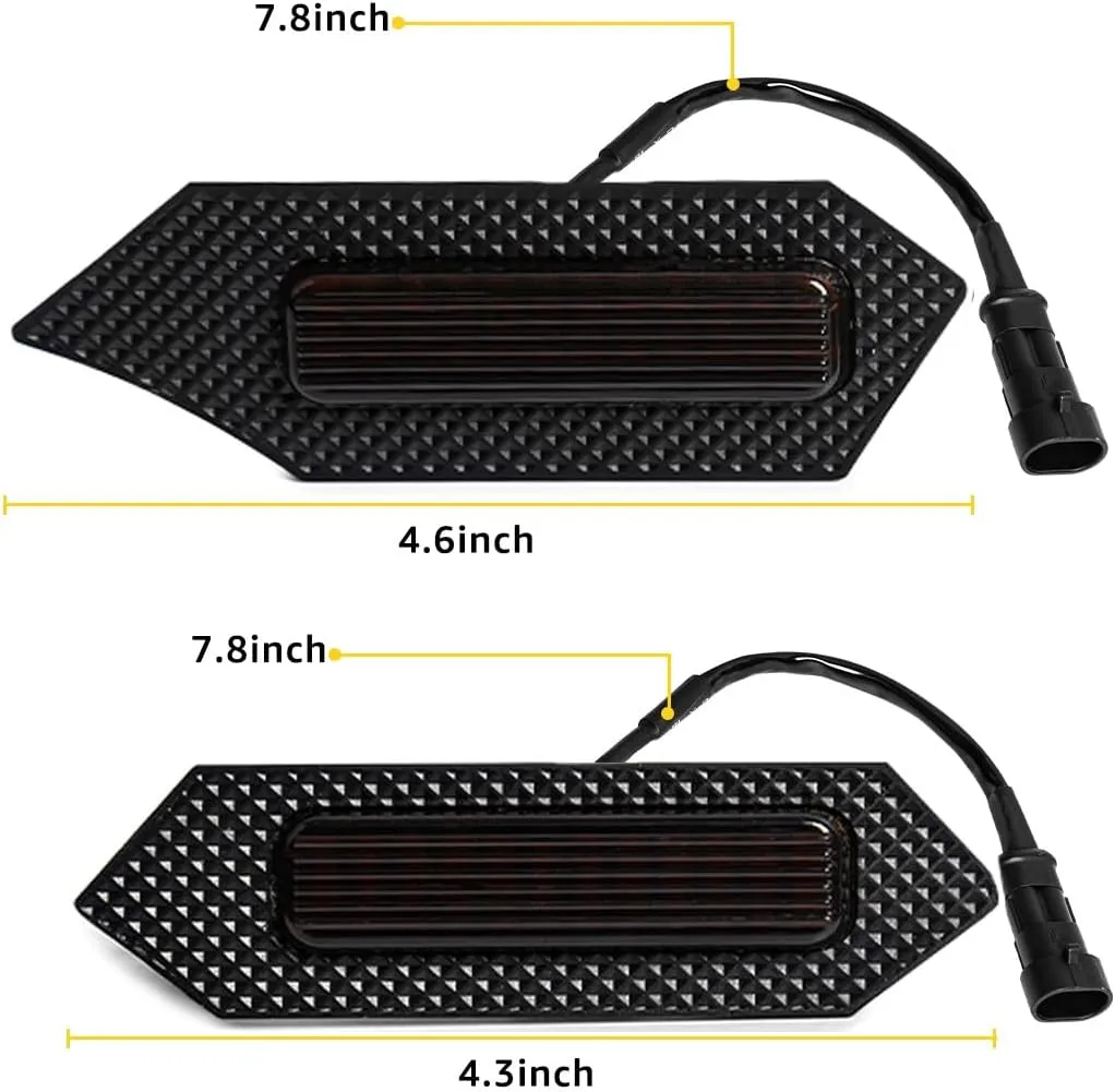 Grill Light For Tacoma TRD Off-Road 2024 2025, Smoked Shell Amber LED Front Grille Lights For Tacoma Pre Runner/Sport