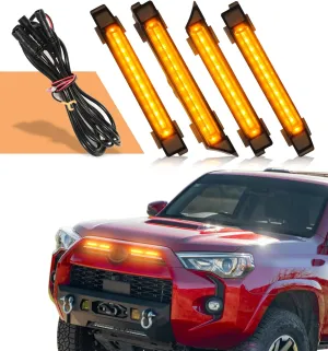 Grill Lights for Toyota 4Runner 2020-2024 Rapto r Lights LED Front Grille Light Bar Accessories for TR D Off Road Sport SR5 Limited Nightshade Venture (Yellow)