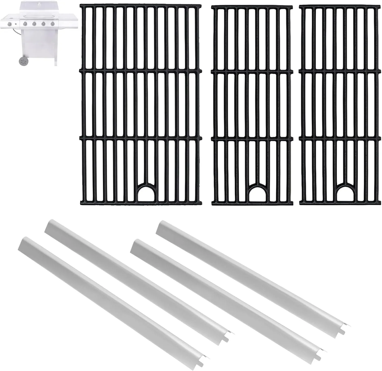 Grill Parts for Charbroil Performance 4 Burner 463352521 463354021 463365021 463365522 Cooking Grate & Heat Plate Charbroil Grill Replacement Parts 463366022 G426-0004-W1 G426-0005-W1