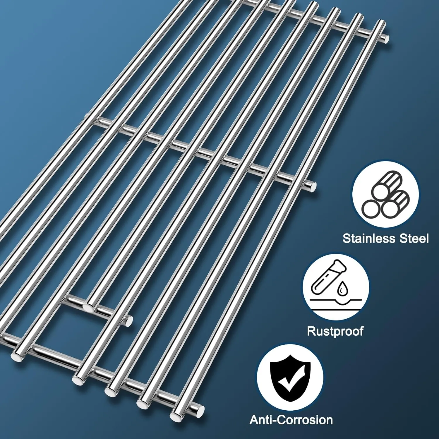 Grill Replacement Parts for Charbroil 463448021 463449021 463455021 463450022 463459021 463458021 463456022, G426-0005-W1 G426-0004-W1 Cooking Grates for Charbroil Performance Gas Grill Models