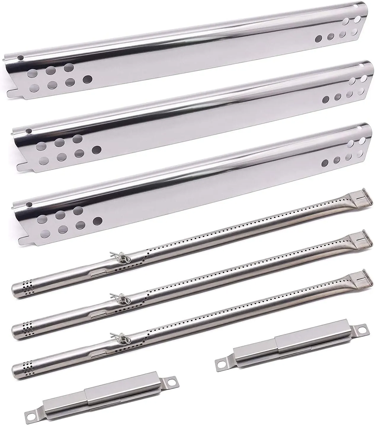 Grill Replacement Parts for Charbroil Advantage 3 Burner 463343015, 463335115, 463435115, 463436815, 463370015, 2 Burner 463642116, 463642015 Models. Grill Burners, Heat Plates and Crossover Tubes