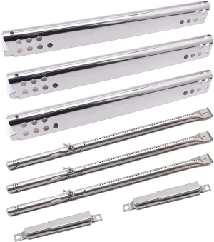 Grill Replacement Parts for Charbroil Advantage 3 Burner 463343015, 463335115, 463435115, 463436815, 463370015, 2 Burner 463642116, 463642015 Models. Grill Burners, Heat Plates and Crossover Tubes