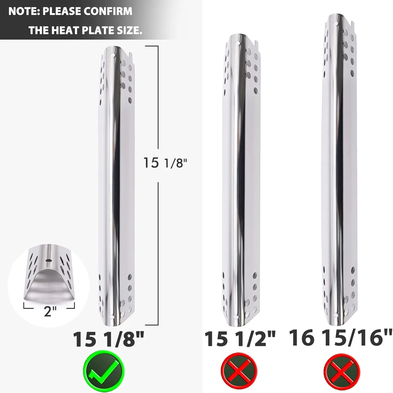 Grill Replacement Parts for Charbroil Advantage Series 4 Burner 463344015 463343015 463433016 463240115 463432215 463240015 Gas Grills, Stainless Pipe Burner, Heat Plate, Carryover Tube, Igniters.