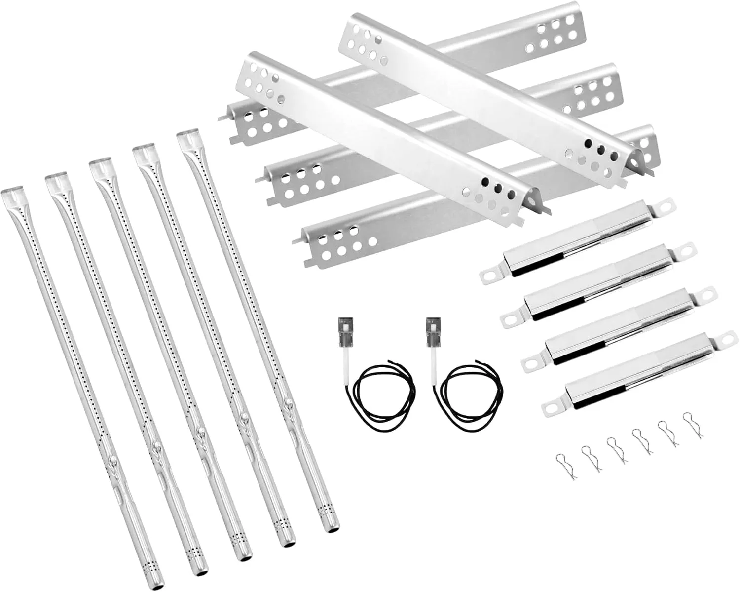 Grill Replacement Parts for Charbroil Performance 5 Burner 463347519 463347518, 475 4 Burner 463347017, 463342119, 463376018P2 Grills, G470-5200-W1 Burner, G470-0004-W1A Heat Plate, Crossover Tube