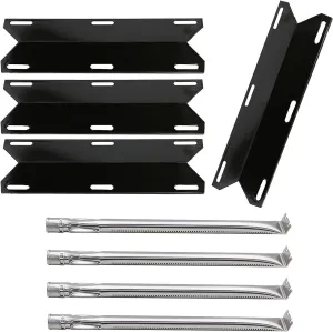 Grill Replacement Parts for Charmglow 720-0304, Nexgrill 720-0304 Gas Grills, Grill Heat Plate Shield Flame Tamer, Grill Burner Replacement for Charmglow 4-Burner Grill 720-0304, Permasteel Grills