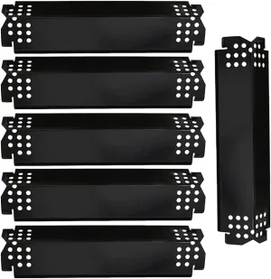 Grill Replacement Parts Porcelain Steel Heat Plates for Home Depot Nexgrill 720-0830H, 5 Burner 720-0888, 720-0888N, 720-0882A, 720-0882S, 6 Burner 720-0896B, 720-0898 Gas Grill 6Pack