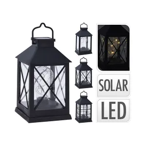 H & S COLLECTION CX2100010 SOLAR LANTERN LED 3ASS DESIGN