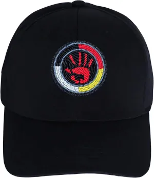 Handmade Baseball Cap for Men Women Native American Patch with No Brim/Brim Beaded Colorful Cotton Cap Unisex