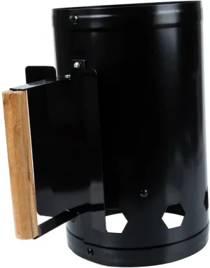 Happyyami BBQ Ignition Barrel Chimney Starter for Even Cooking Fire Pit Grill Tool Chimney Starter Camping Tool