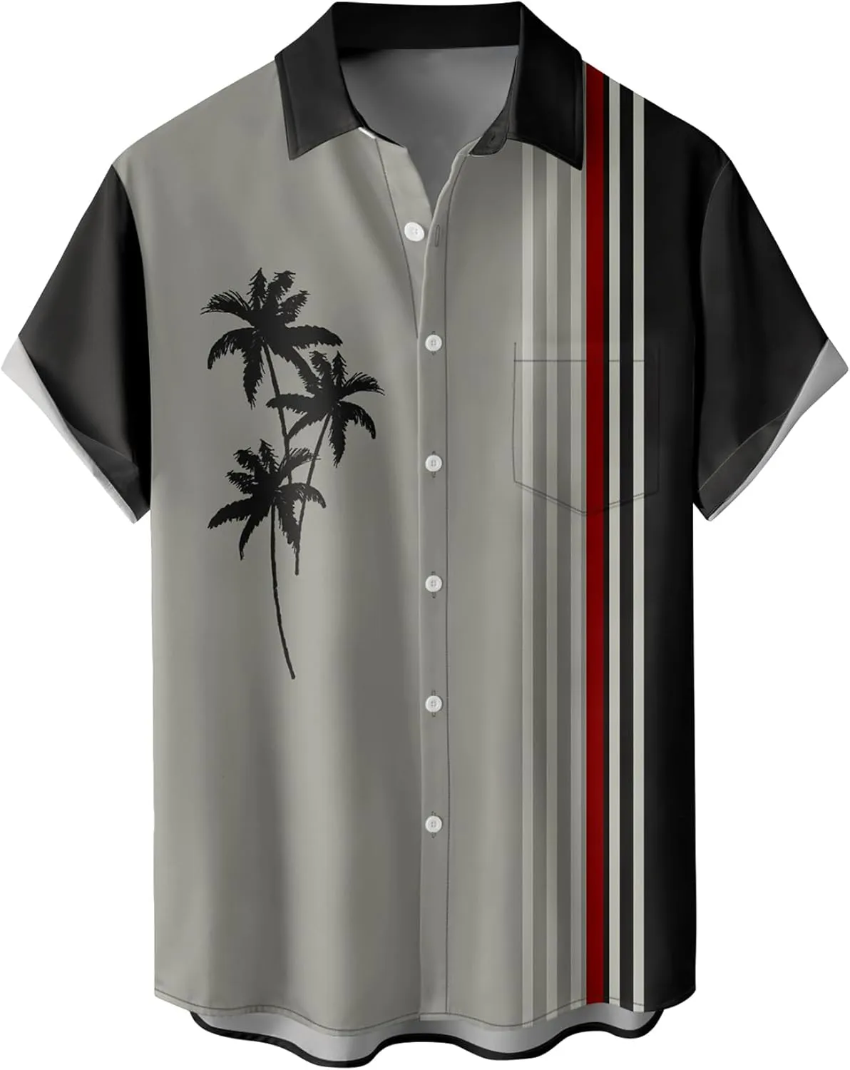 Hawaiian Shirts for Men Loose Short Sleeve Mens Beach Shirts Resort Casual Shirts