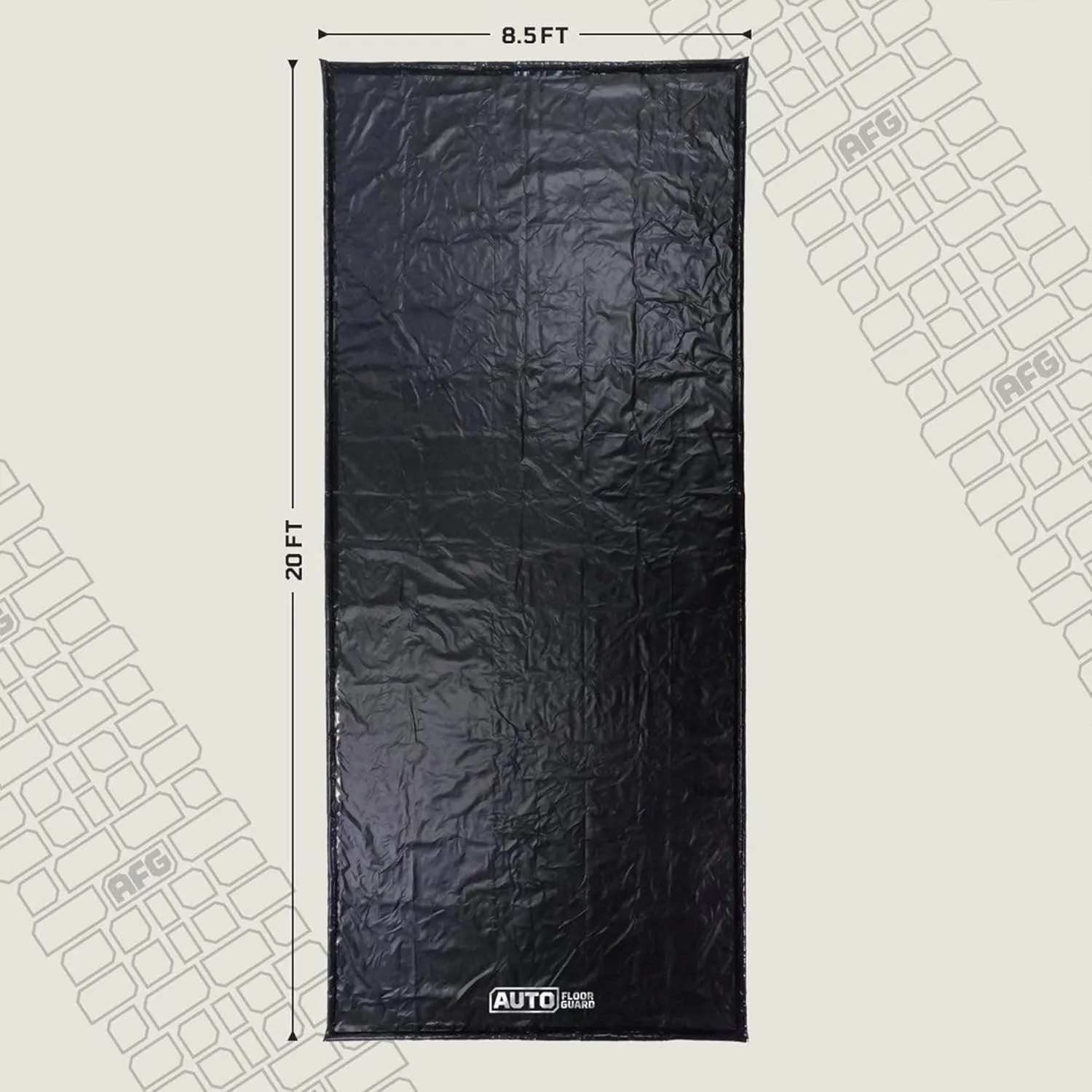 Heavy-Duty Garage Containment Floor Mat for SUVs & Trucks, 8'6" x 20'