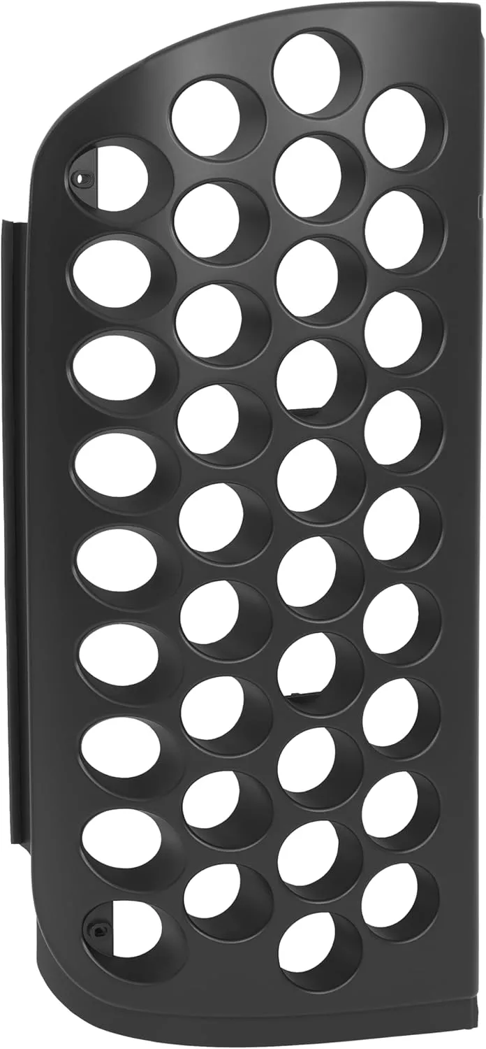HECASA Reefer Upper Door Grill Compatible with Thermo King SB-100 110 190 200 200TG 210 230 300 310 400 Replacement for 37-98-7197 Road Side ABS Plastic Painted Black - Driver Side