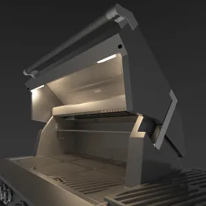Hestan 30 Inch Propane Grill, 2 Trellis Burner