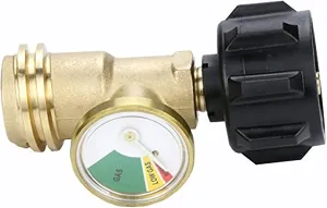 Hiland QC-212R Propane Tank Guage, Working Pressure of 250psi, Silver, ONE Size