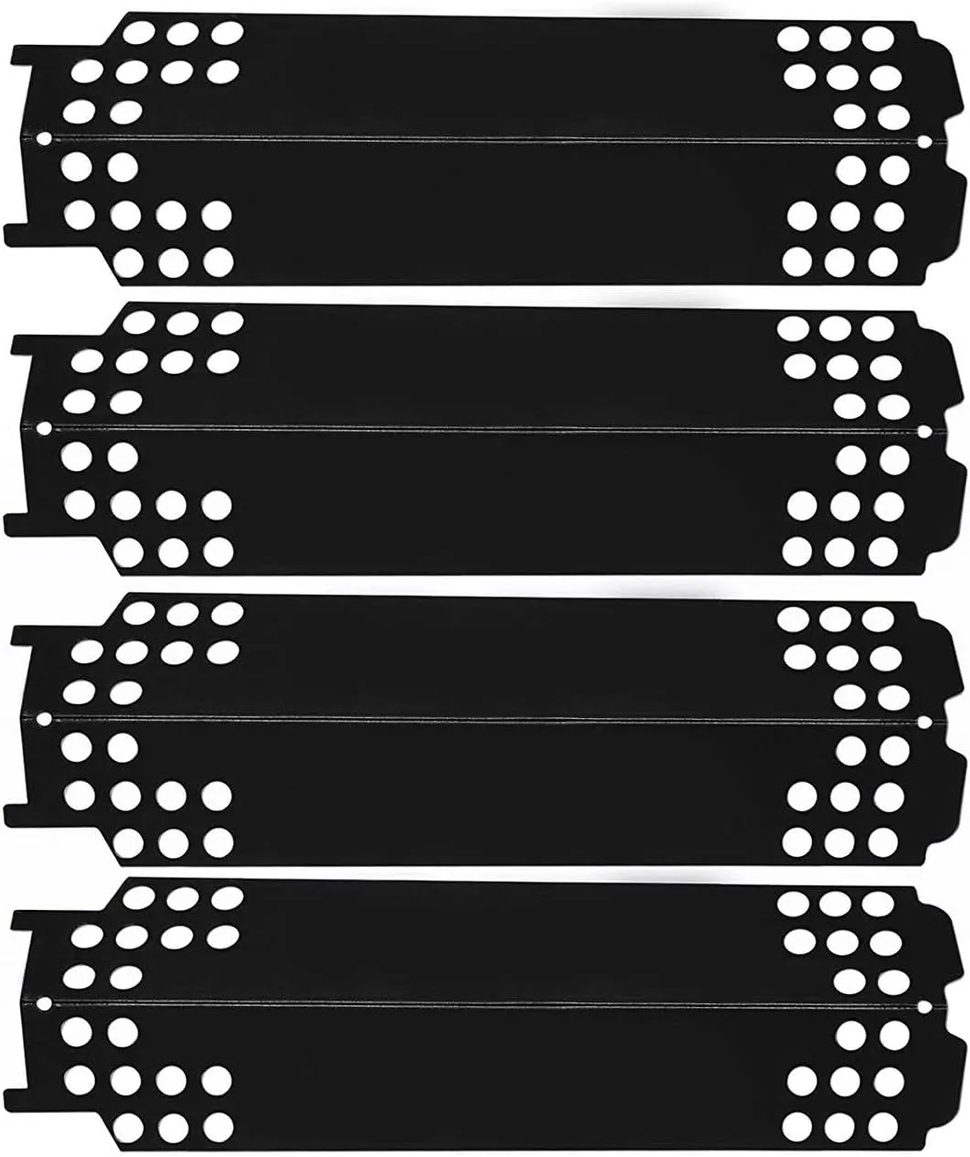 Hisencn 15 inch Grill Heat Plate Replacement for Charbroil 463436215, 466334613, 466342014, 463436213,G432-0096-W1, Porcelain Steel Heat Tent Shield Deflector for Kenmore 16113, 16115 (4 Pack)