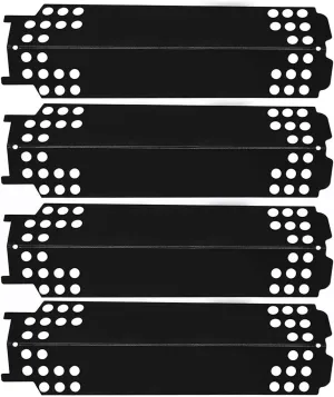 Hisencn 15 inch Grill Heat Plate Replacement for Charbroil 463436215, 466334613, 466342014, 463436213,G432-0096-W1, Porcelain Steel Heat Tent Shield Deflector for Kenmore 16113, 16115 (4 Pack)