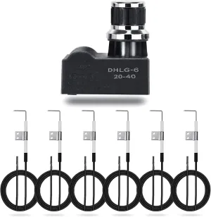 Hisencn 6 Outlets Tact Push Button Grill Ignitor Kit for Home Depot Nexgrill 720-0830H, 720-0830D, 720-0888, 720-0888N, Universal Spark Igniter with Wire Ignition Replacement Kits